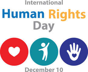 International Human Rights Day December 10th vector art