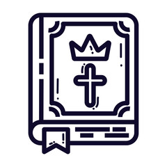 ISolated royalty book icon Vector