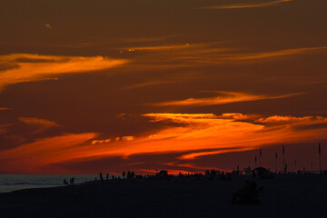 sunset over the sea