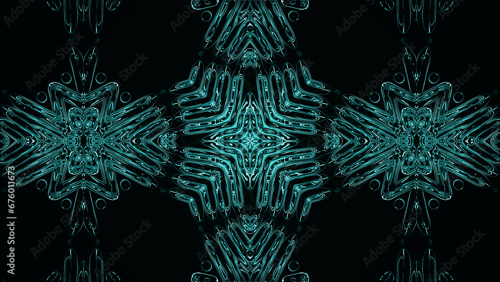 Poster abstract kaleidoscope with geometric pattern. kaleidoscopic background design. hypnotic background. 