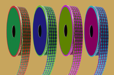 colorful ribbons for wrapping presents