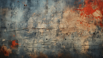 Blank wall grunge Background, rust tone color, abstract dirty wallpaper.