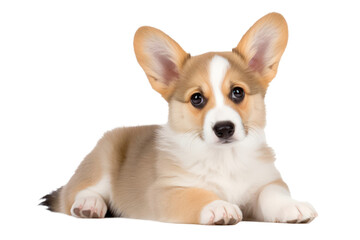 Obraz premium Corgi, dogs looking at the camera isolated on transparent background