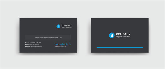 Modern Corporate Business Card Design Template