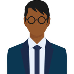 Businessman wearing glasses