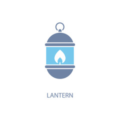 Lantern concept line icon. Simple element illustration. Lantern concept outline symbol design.