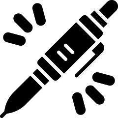 pen glyph icon. vector icon for your website, mobile, presentation, and logo design.