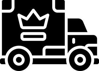 truck glyph icon. vector icon for your website, mobile, presentation, and logo design.