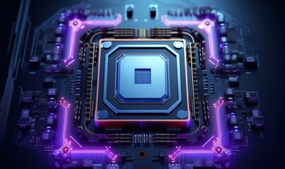big central computer processors CPU concept
