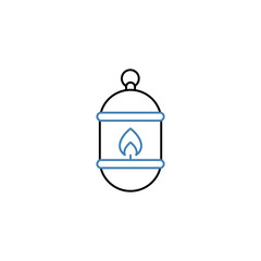 Lantern concept line icon. Simple element illustration. Lantern concept outline symbol design.