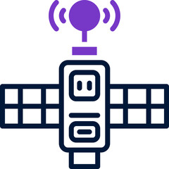 satellite dual tone icon. vector icon for your website, mobile, presentation, and logo design.