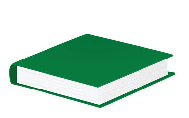 Blank green book. vector illustration