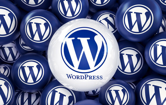 Wordpress, An open source web software - Wordpress social media background.
