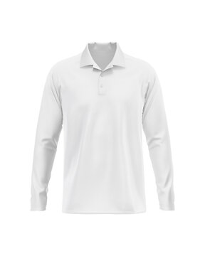 a image of a Long Sleeve Polo Raglan isolated on a white background