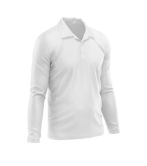 a image of a Long Sleeve Polo Raglan isolated on a white background