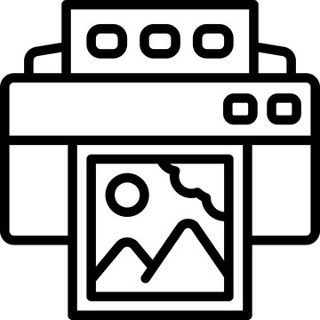 recommend clip art: printer line icon. vector icon for your website, mobile, presentation, and logo design.