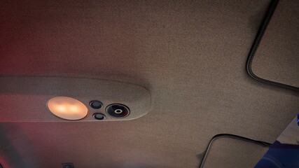 Dome light in a car