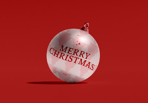 Christmas Tree Ball Mockup