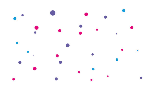 colorful polka dot patterned vector background, dot colorful vector background