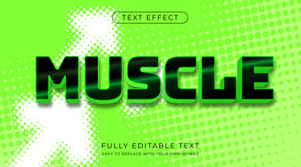 Editable text effect sport style with neon green color