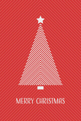 Geometric Christmas tree. Abstract design. Vector illustration