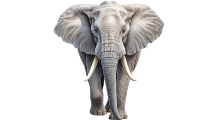 Asian elephant On transparent background