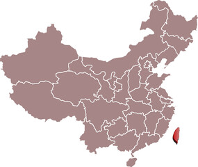 CHINA TAIWAN map CHINA 3d map