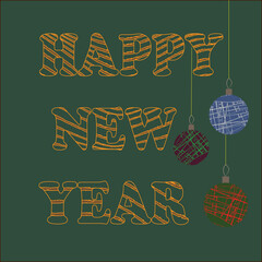 New Year's card, year of the Tiger, 2024, christmas, poster, calendar,