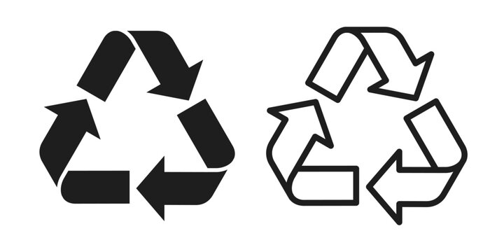Arrow icons for recycling and circulation