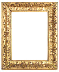Patterned picture frame on a transparent background, in PNG format.