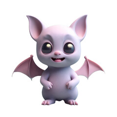Fototapeta premium The Viral Allure of a Cartoon Bat in Flight