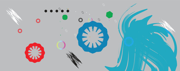 Abstract Geometric Shapes  Background for Web Design ,Print, Presentation, banner , Flyer, magazine. design