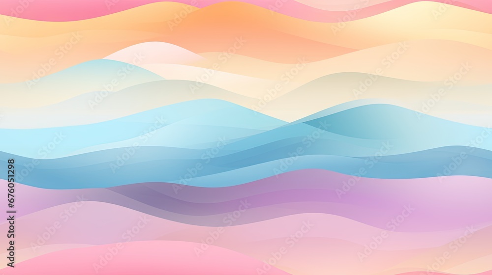 Sticker a pastel colored background with wavy lines and a pastel background with wavy lines and a pastel col