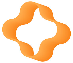 Star 3d icon frame. Vector illustration.	