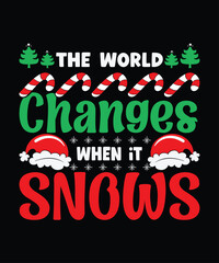 Christmas t-shirt design template vector