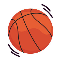 Isolated basketball ball icon Vector