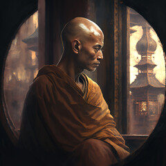 Mindfulness in Daily Life: Lessons from a Buddhist Monk's Practice - obrazy, fototapety, plakaty