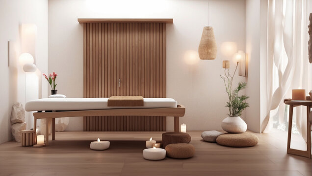 massage and spa room interior