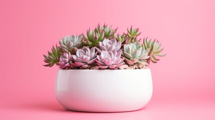 Obraz premium succulents in a pot.