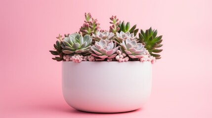 succulents in a pot.