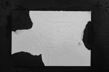 Scraps of white paper as an abstract background.
