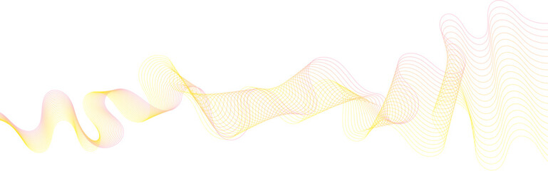 Dynamic gradient colorful flowing wave design element. Abstract wavy lines gradient vector line blend element.	
