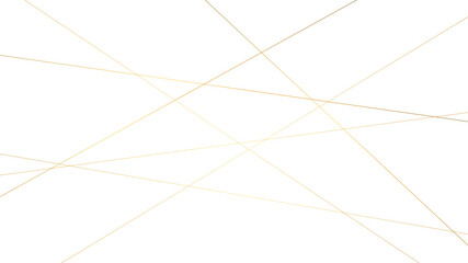 Geometric low poly abstract white and golden lines background. Abstract background with golden lines. Golden geometric random chaotic lines vector background.