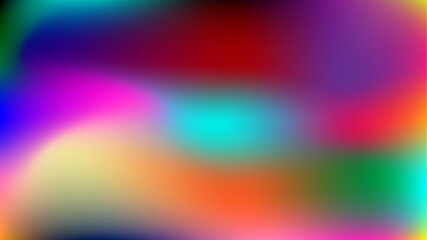 Fototapeta premium Blurred Color Wave Vibrant Gradient Background. Smooth and blurry colorful gradient mesh background. Colorful mesh gradient abstract background.
