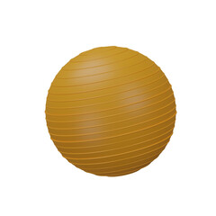 3d render pilates ball illustration