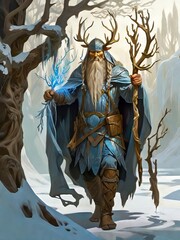Ullr Norse God of Winter, Hunting. Hand-to-Hand Combat and the Willow Tree. God of Scandinavian Mythology.