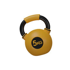 3d render KETTLE BELL illustration