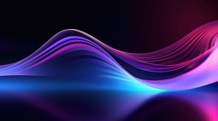 Big Neon Wave Background 
