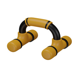 3d render pushup bar   illustration