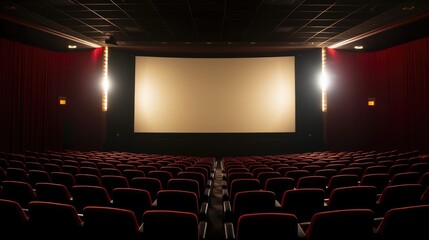 Empty classic movie theaters - obrazy, fototapety, plakaty